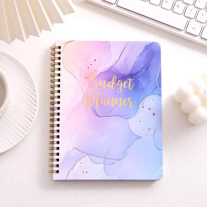 مخطط الميزانية مع ورق منظم للفواتير الشهرية، . Budget Planner with Monthly Bill Organizer Paper,