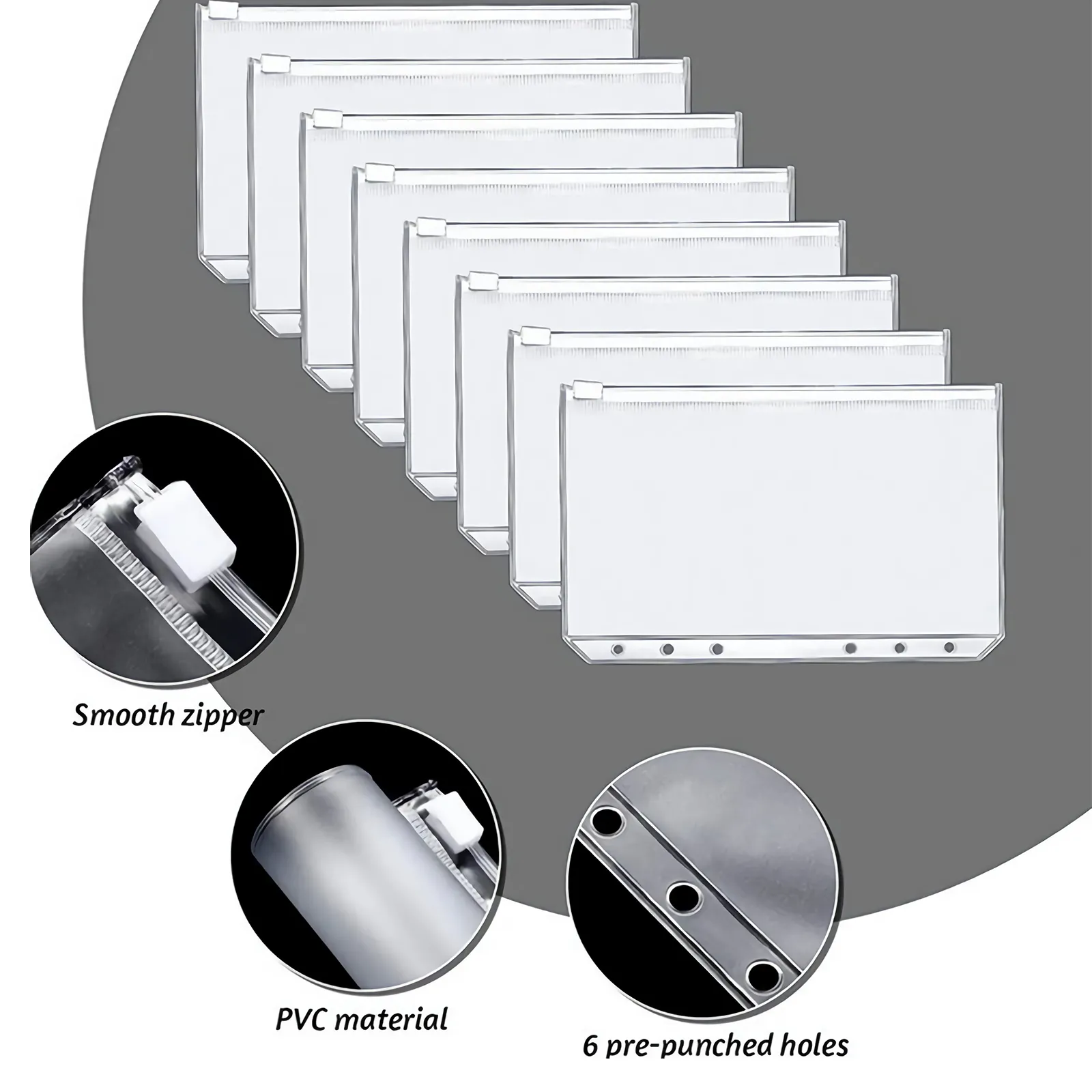 20PCS A6 PU Notebook Binder | Budget Planner Organizer | Cover | Cash Pockets | Sheets