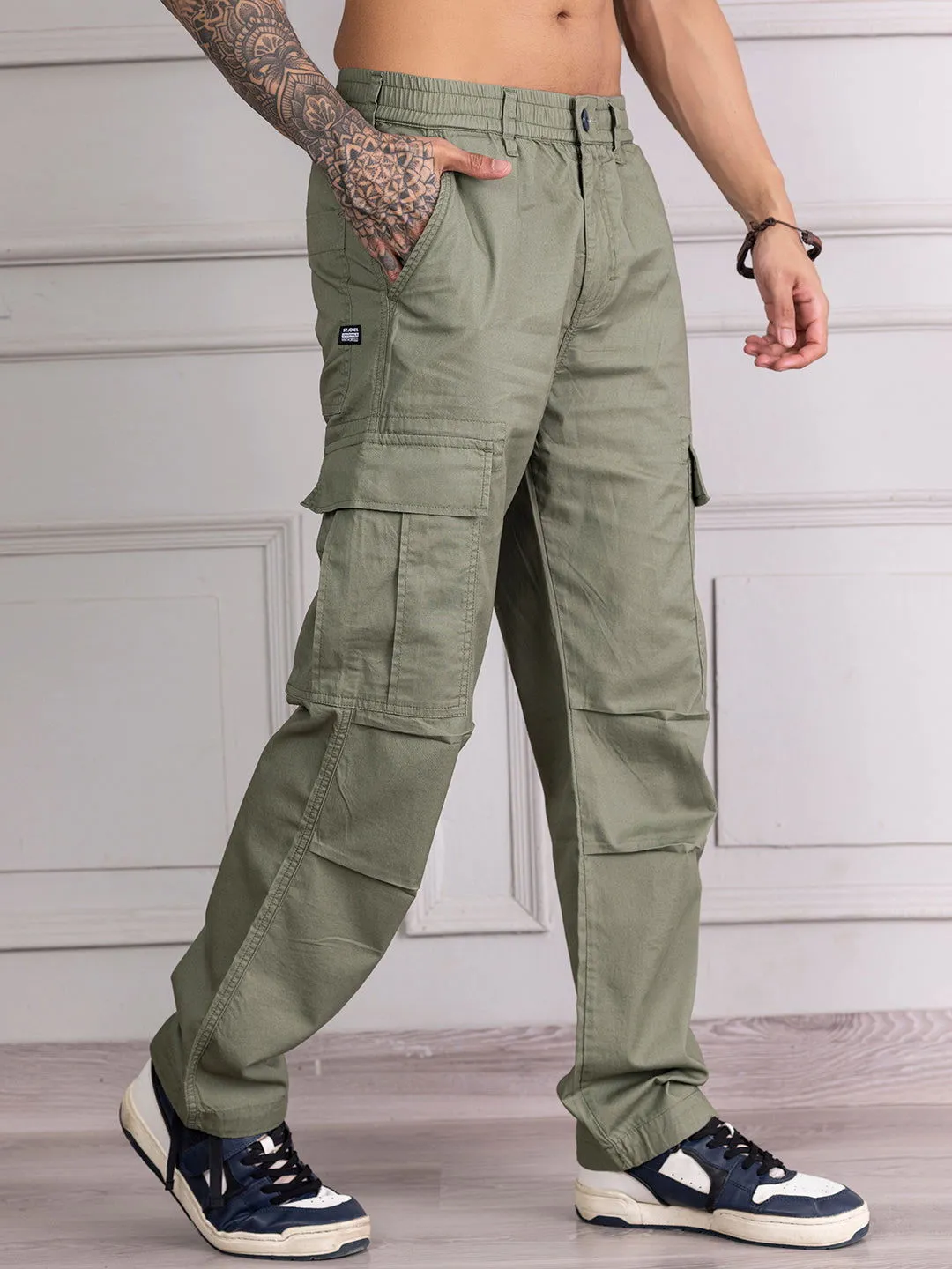 BAGGY OLIVE GREEN CARGO