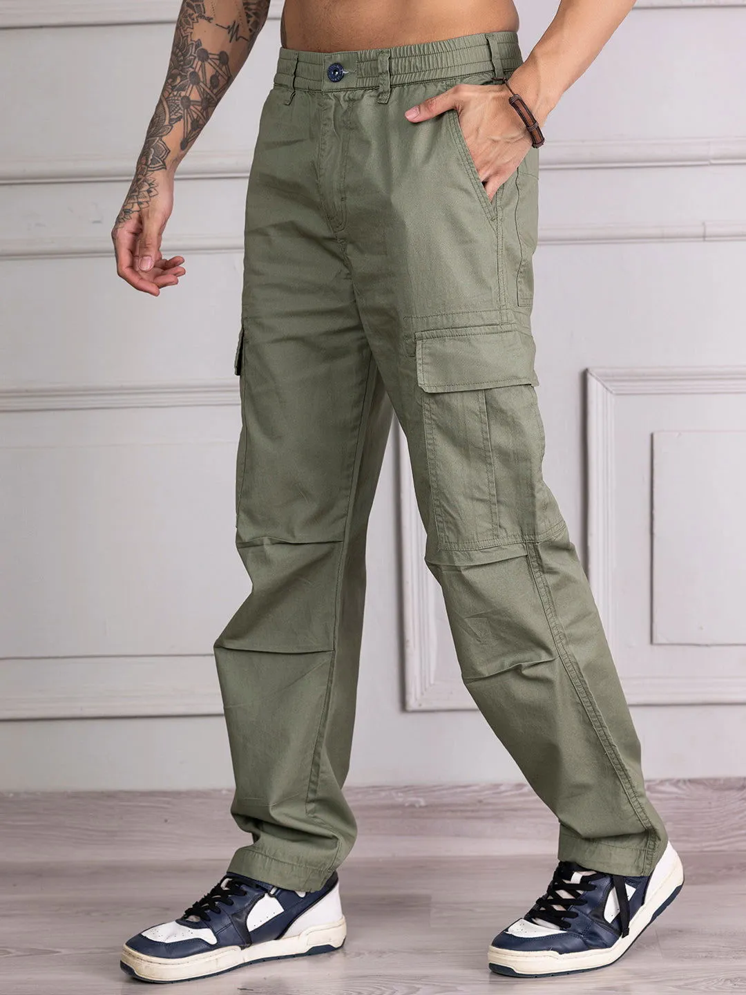 BAGGY OLIVE GREEN CARGO