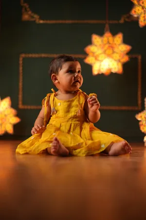 Basant Sleeveless Infant Pleated dress
