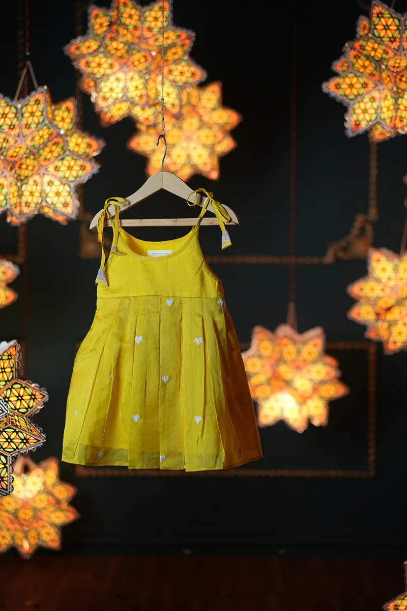 Basant Sleeveless Infant Pleated dress