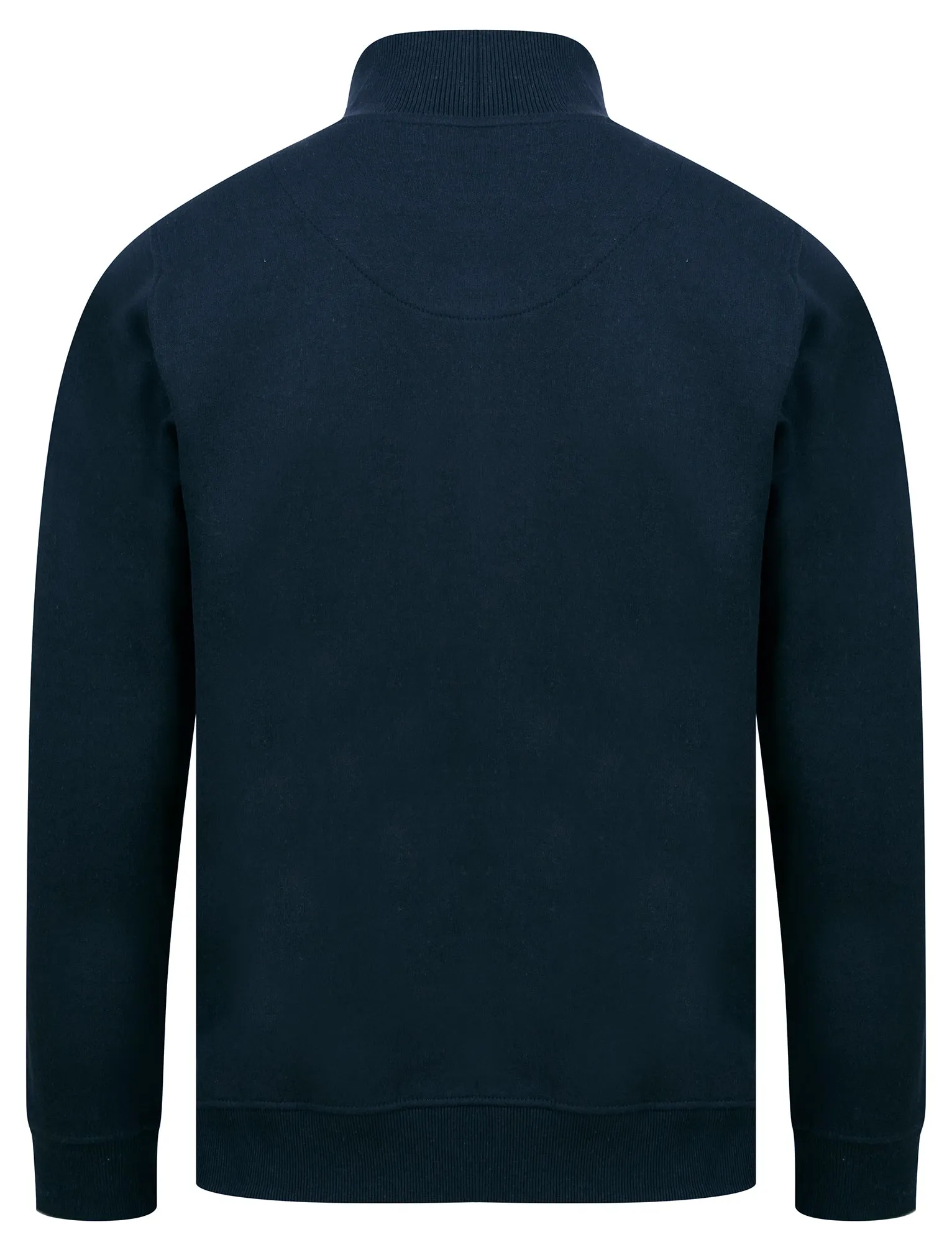 Bloomfield Quarter Zip Funnel Neck Pullover Sweat in Sky Captain Navy - Tokyo Laundry