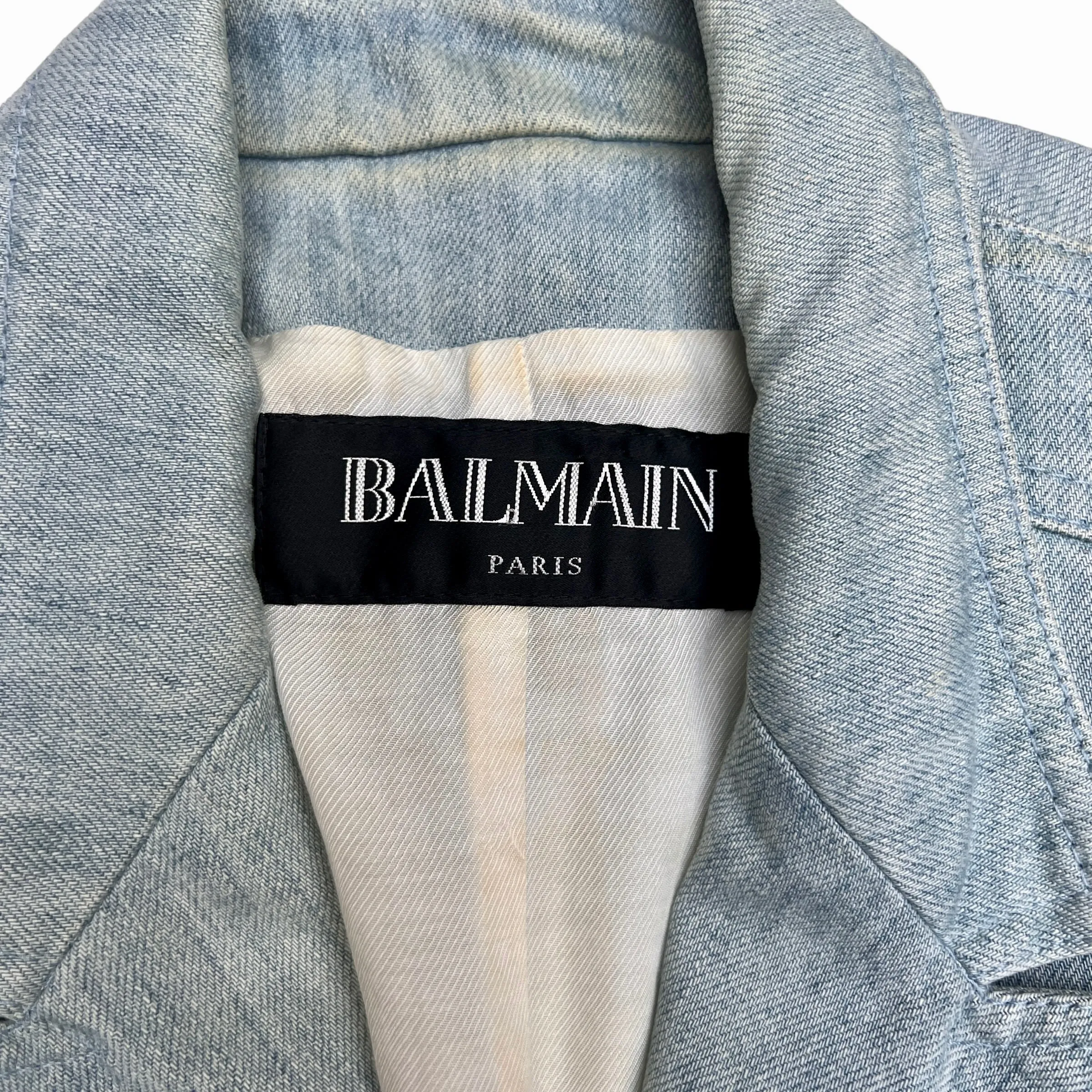 Blue Denim Blazer - M