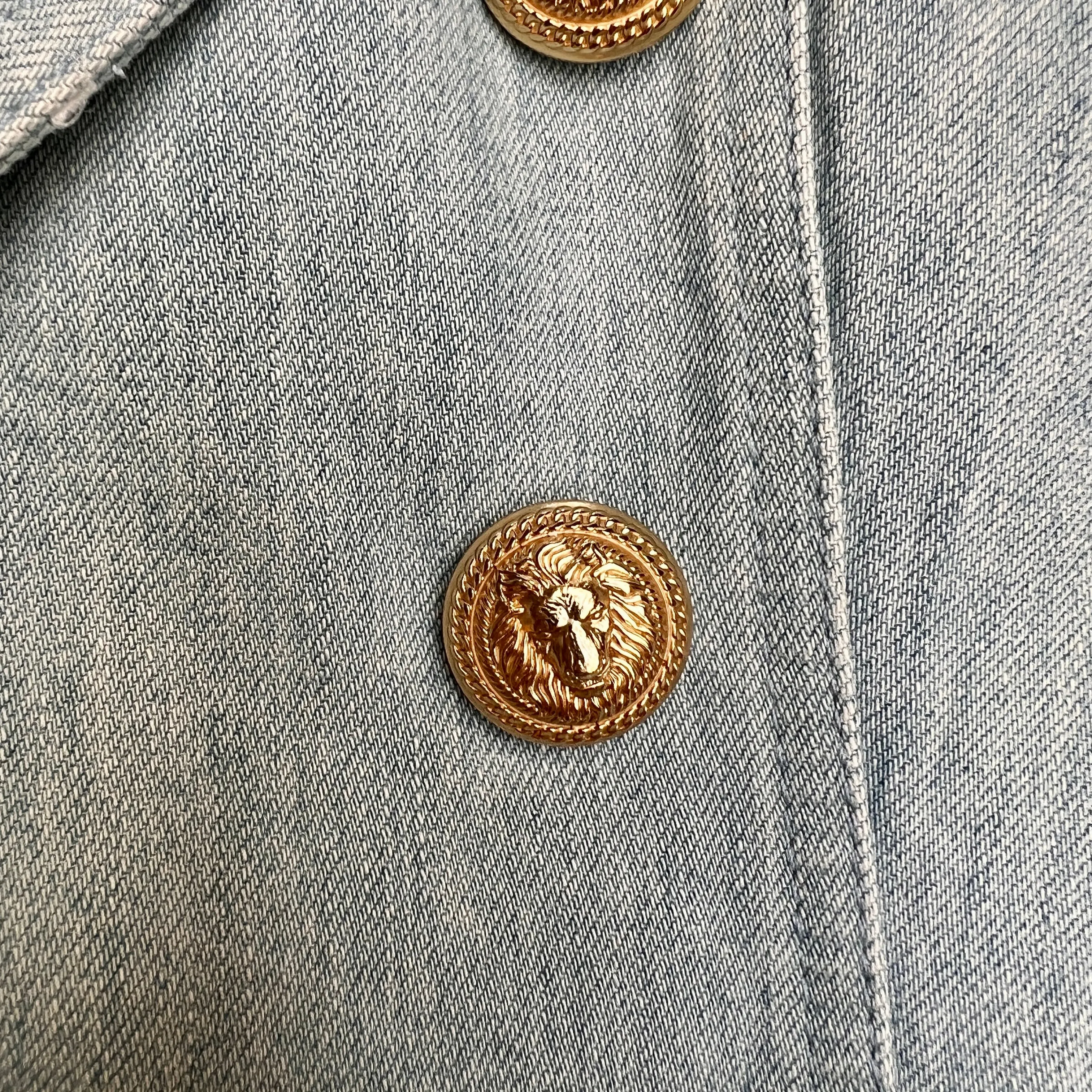 Blue Denim Blazer - M