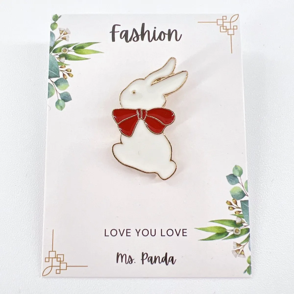 Bunny Enamel Pin for Backpacks Hats Jackets Badge Rabbit Lapel Pin