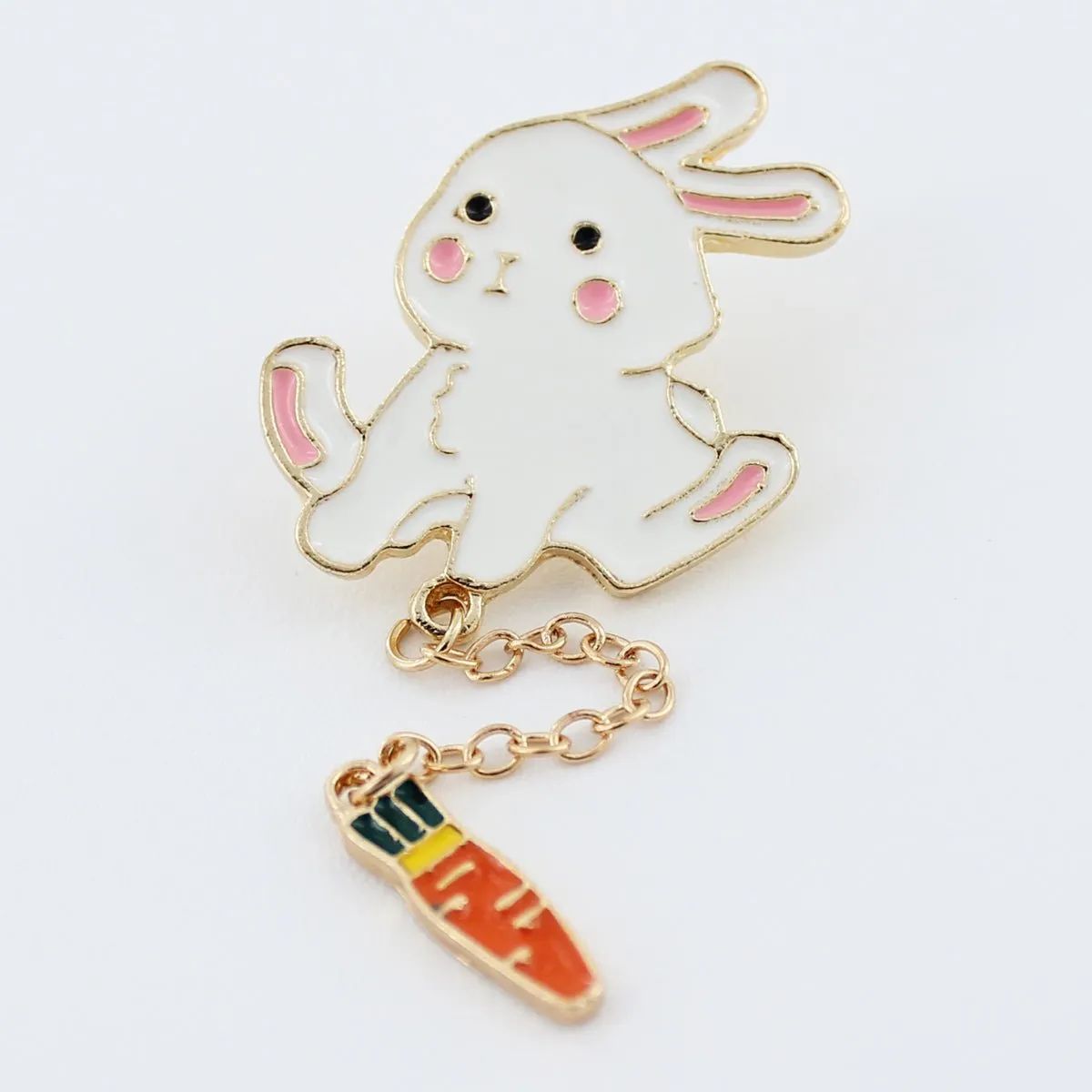Bunny Enamel Pin for Backpacks Hats Jackets Badge Rabbit Lapel Pin