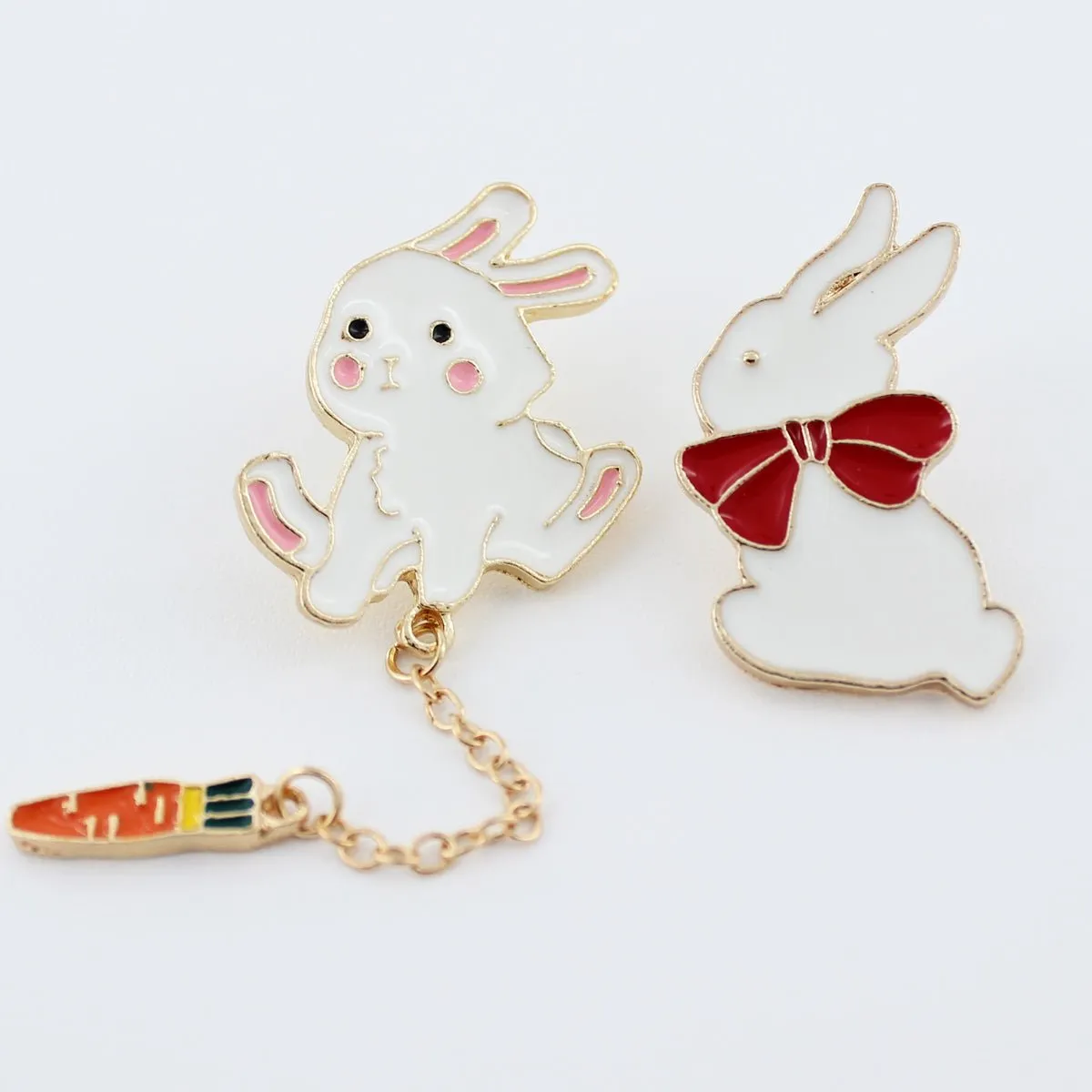 Bunny Enamel Pin for Backpacks Hats Jackets Badge Rabbit Lapel Pin
