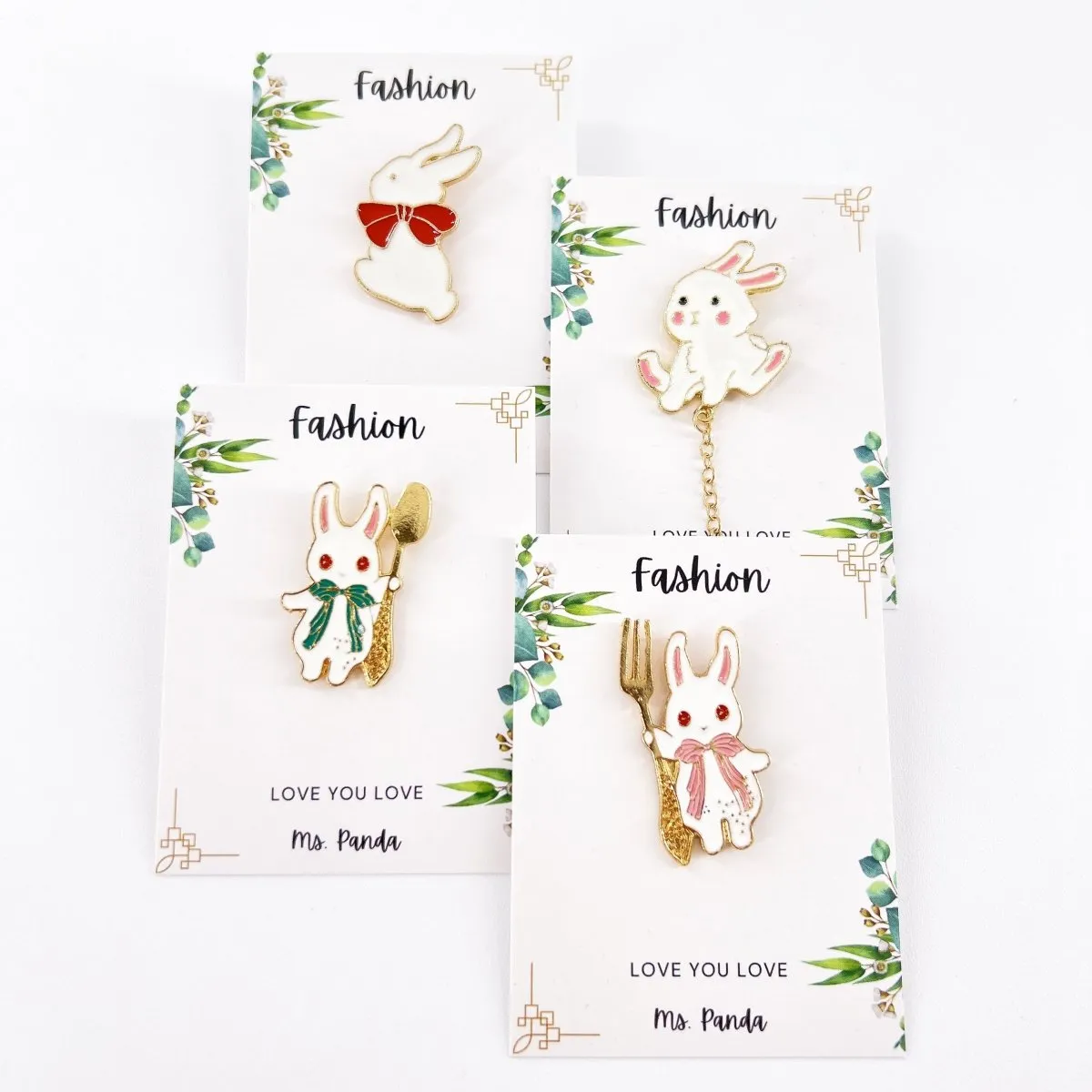 Bunny Enamel Pin for Backpacks Hats Jackets Badge Rabbit Lapel Pin
