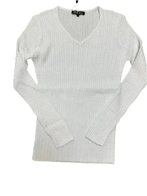 Cable Braided V Neck Sweater