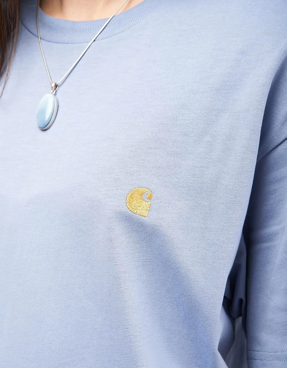 Carhartt WIP S/S Chase T-Shirt - Charm Blue/Gold