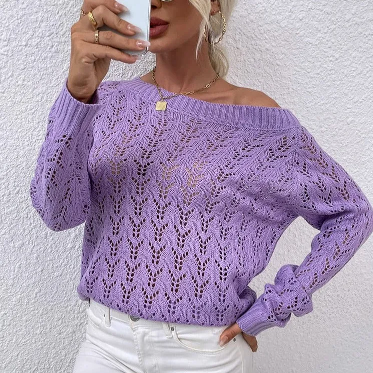 Casual Hollow Out Jumper