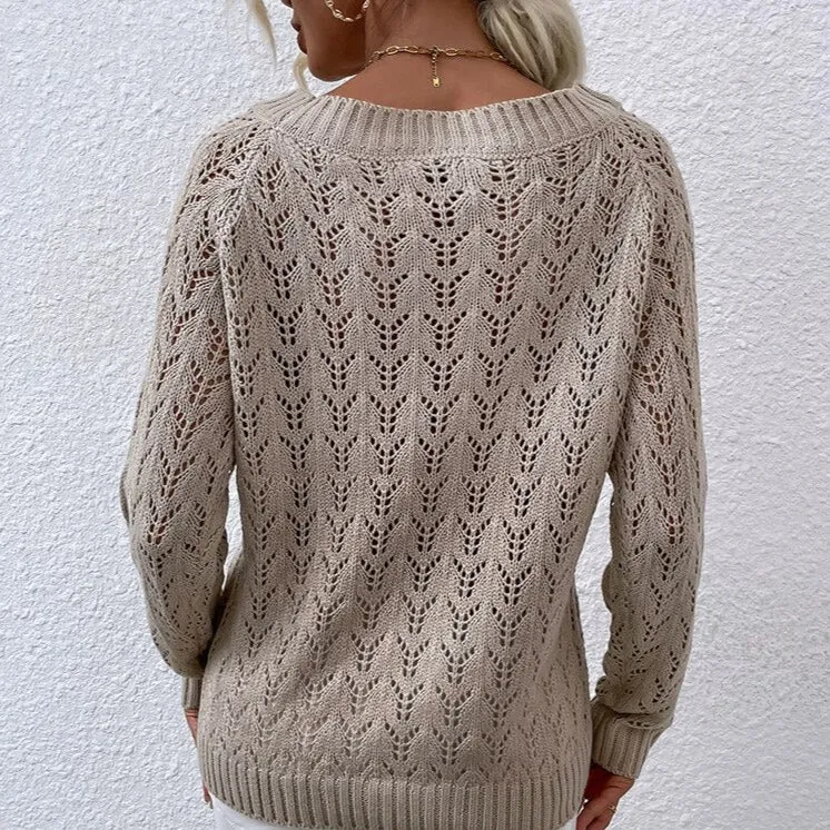 Casual Hollow Out Jumper