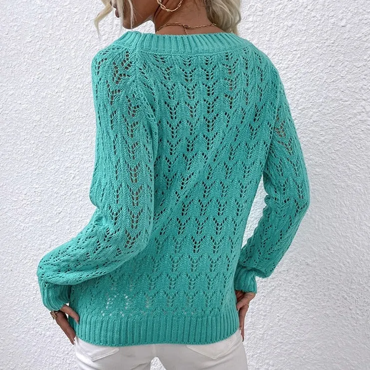 Casual Hollow Out Jumper