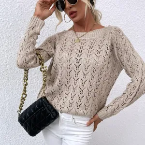 Casual Hollow Out Jumper