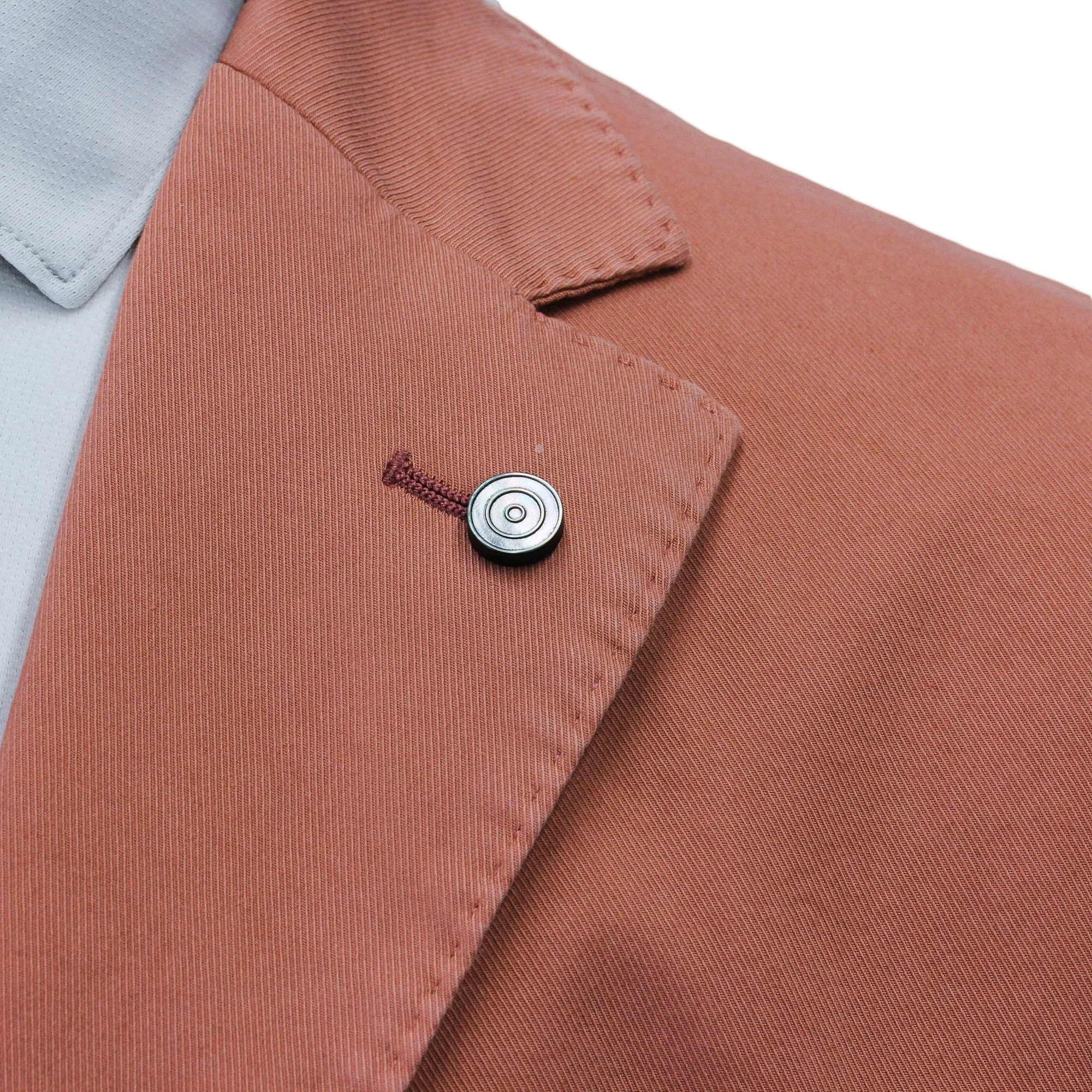 Coral Orange Eames Modern Fit Unconstructed Cotton Stretch Jacket - Jack Victor