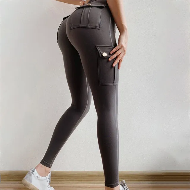 FashionSierra - High Waist Push Up Polyester Workout Leggings