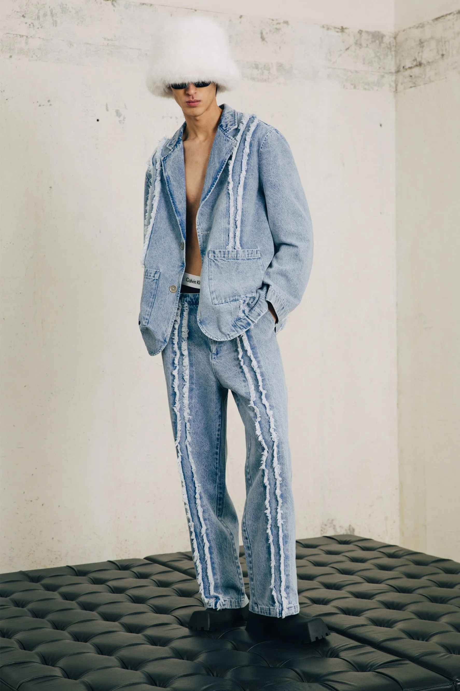 GAGNONLEE DENIM BLAZER JACKET