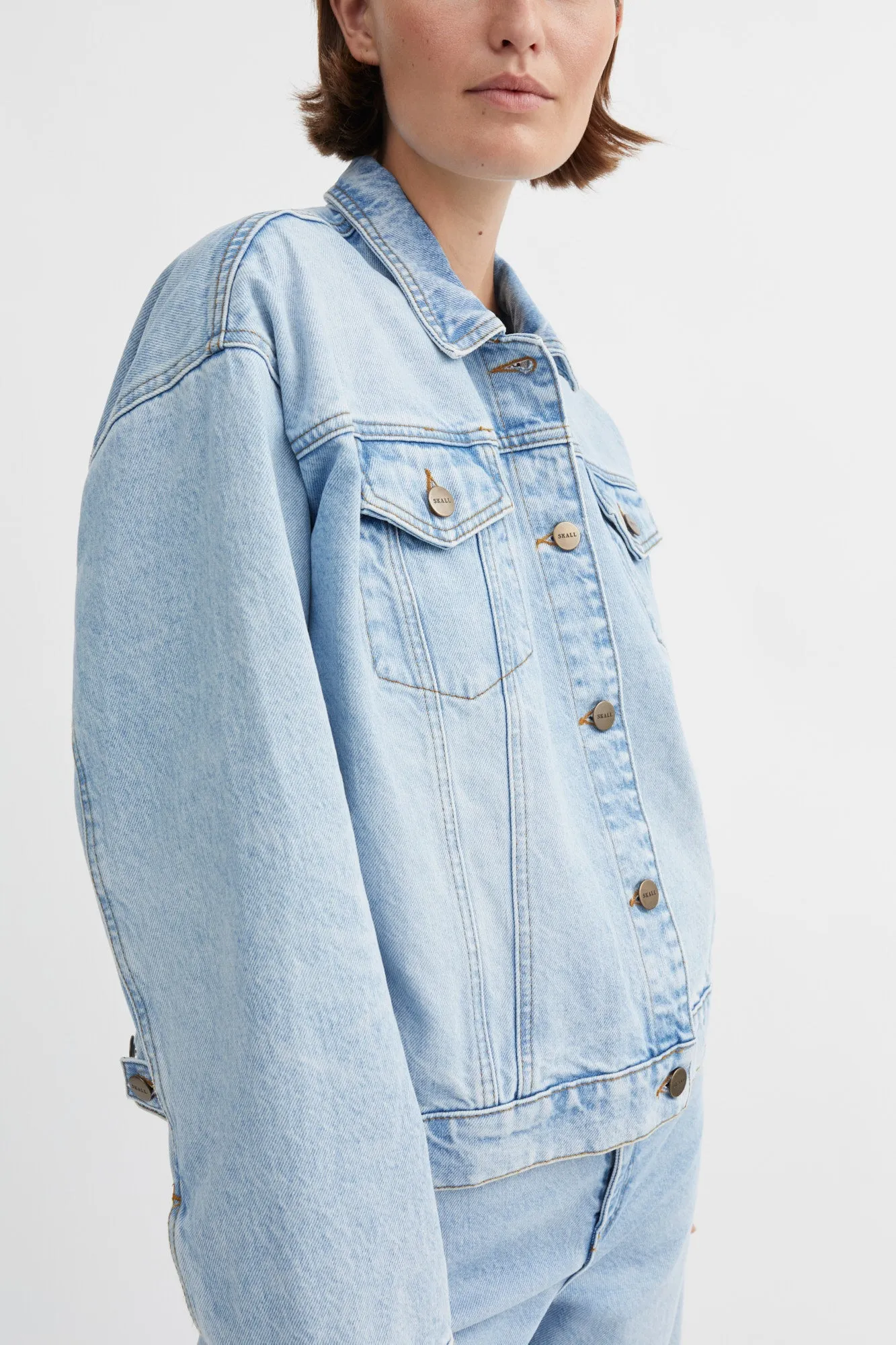Inger denim jacket - Worn light blue