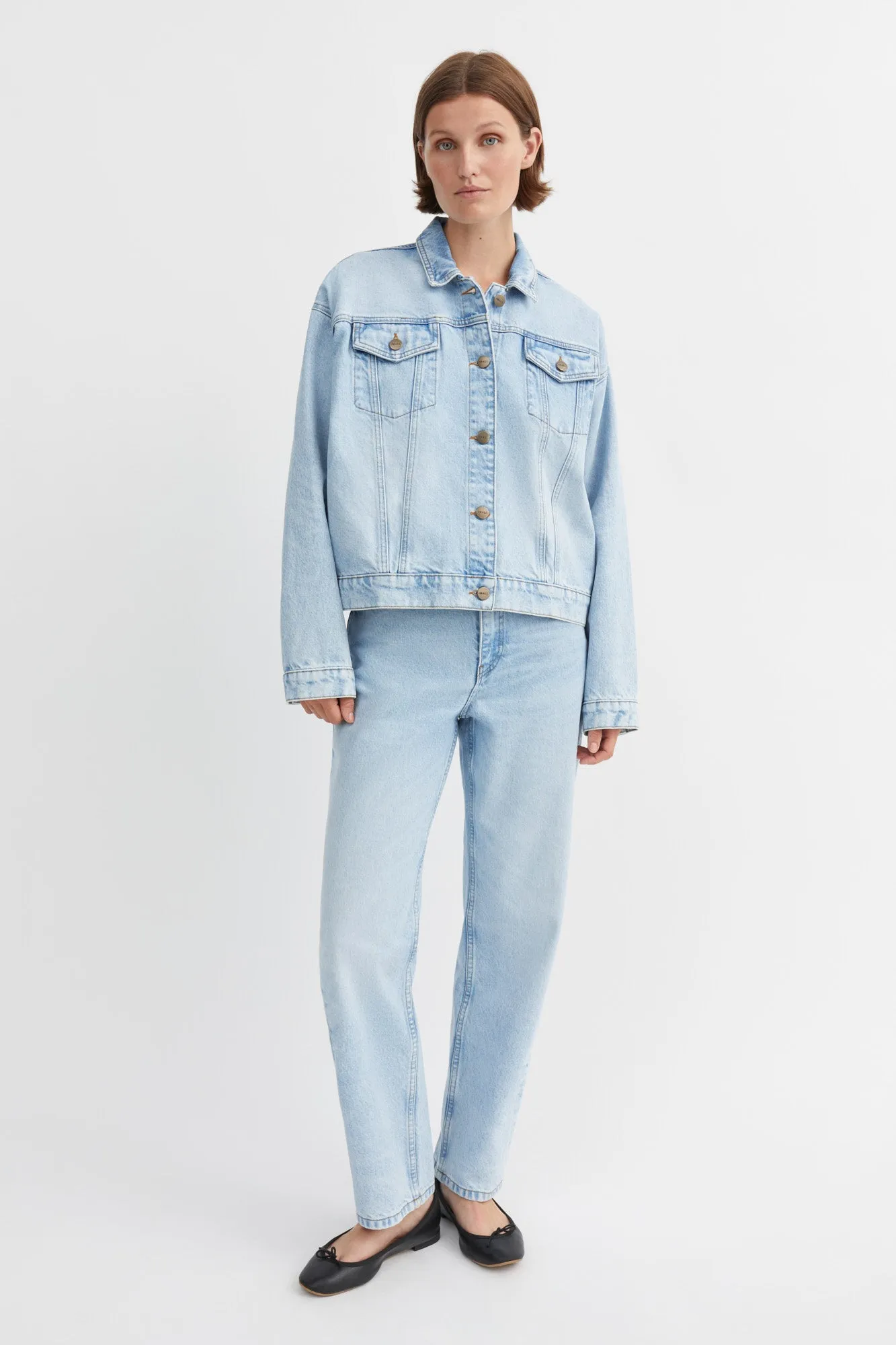 Inger denim jacket - Worn light blue