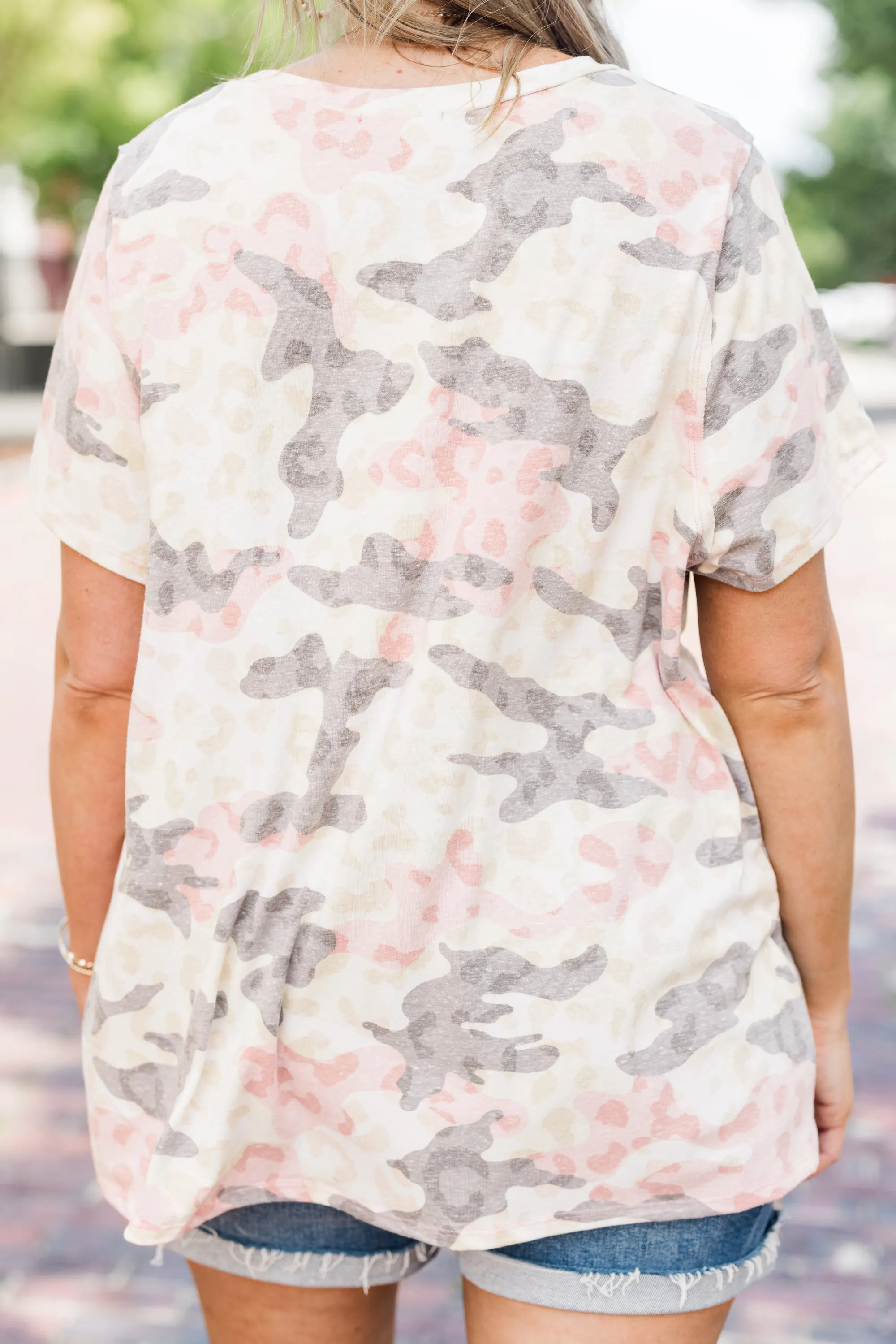 Keep On Loving You Top, Gray