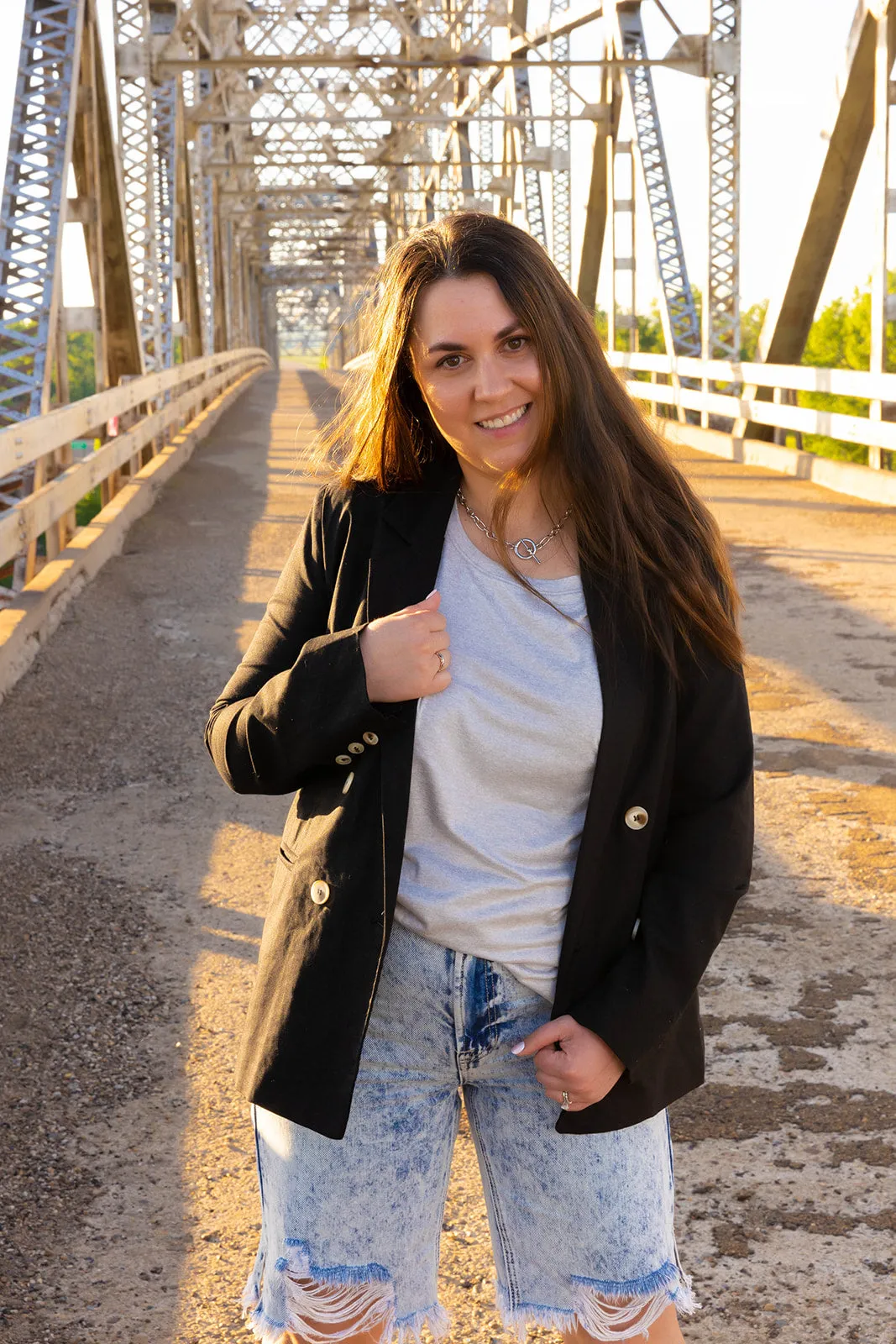 Kelly Linen Blazer Jacket