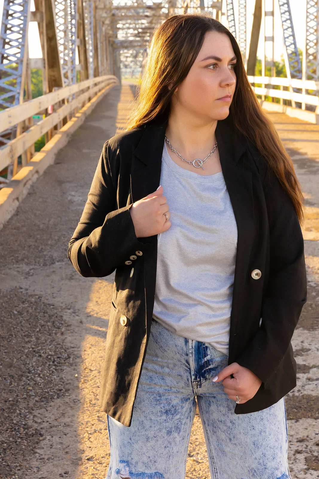 Kelly Linen Blazer Jacket