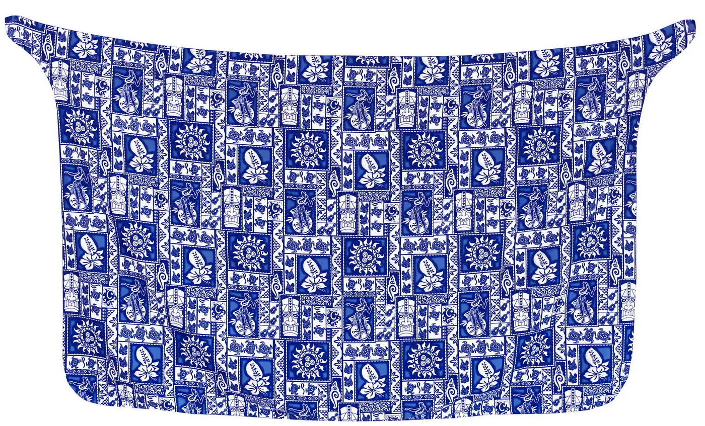 LA LEELA Women Sarong Dress Coverup Tie Pareo Wrap Swimsuits One Size Blue_E449