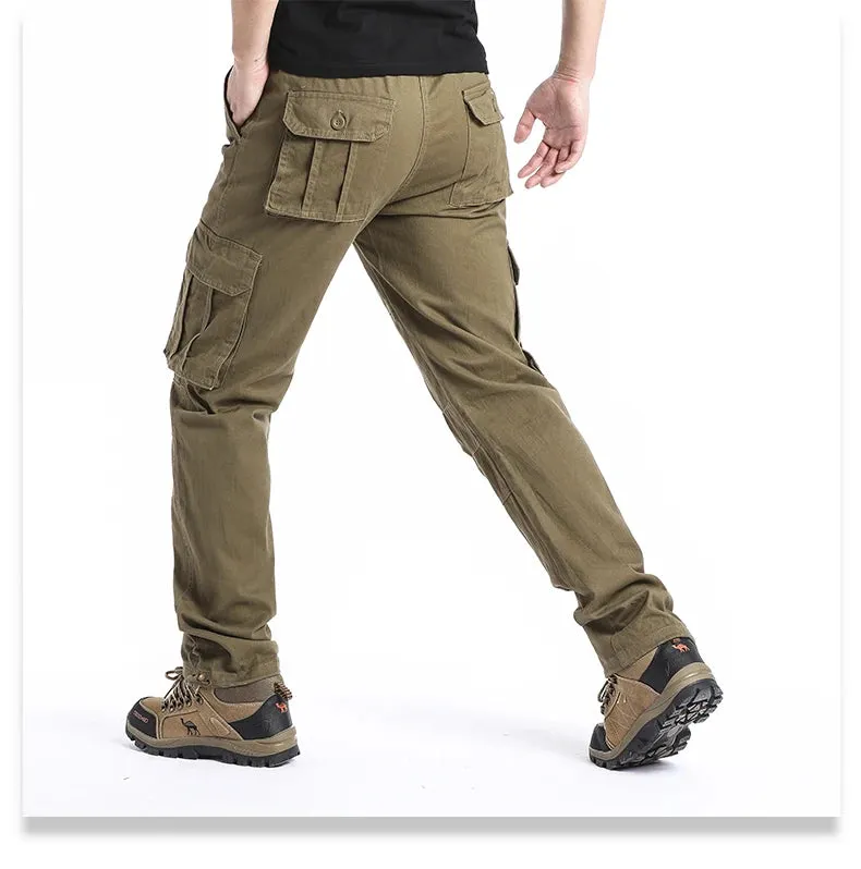 Large Pocket Tactical Elastic Cargo Pants