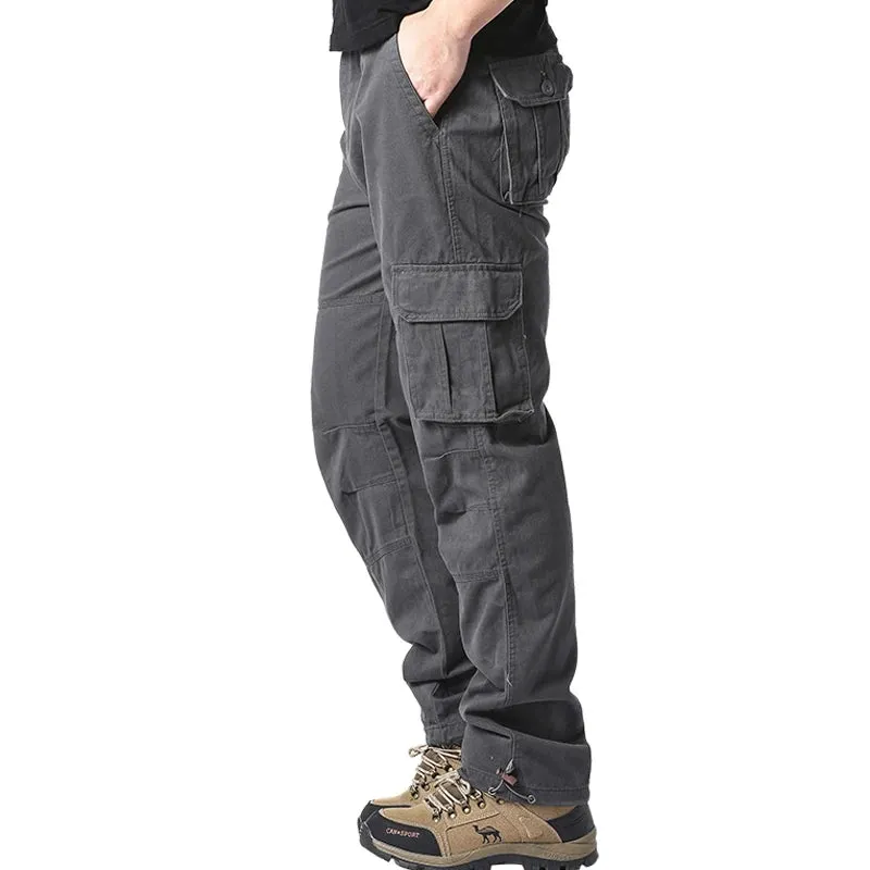 Large Pocket Tactical Elastic Cargo Pants