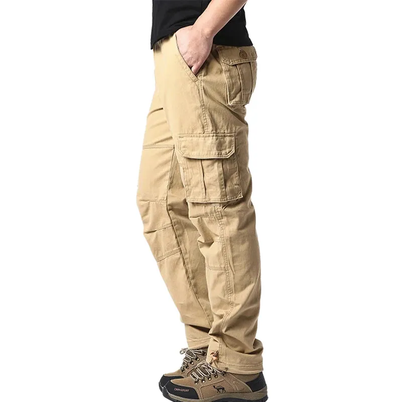 Large Pocket Tactical Elastic Cargo Pants