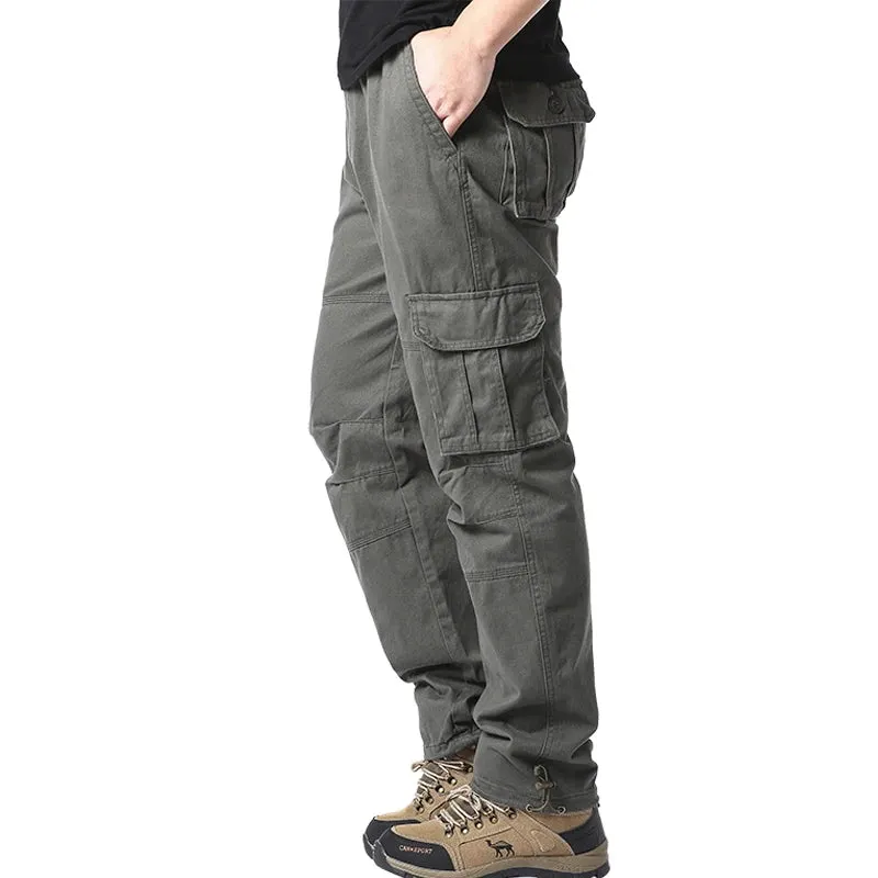 Large Pocket Tactical Elastic Cargo Pants