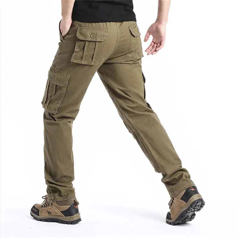 Large Pocket Tactical Elastic Cargo Pants