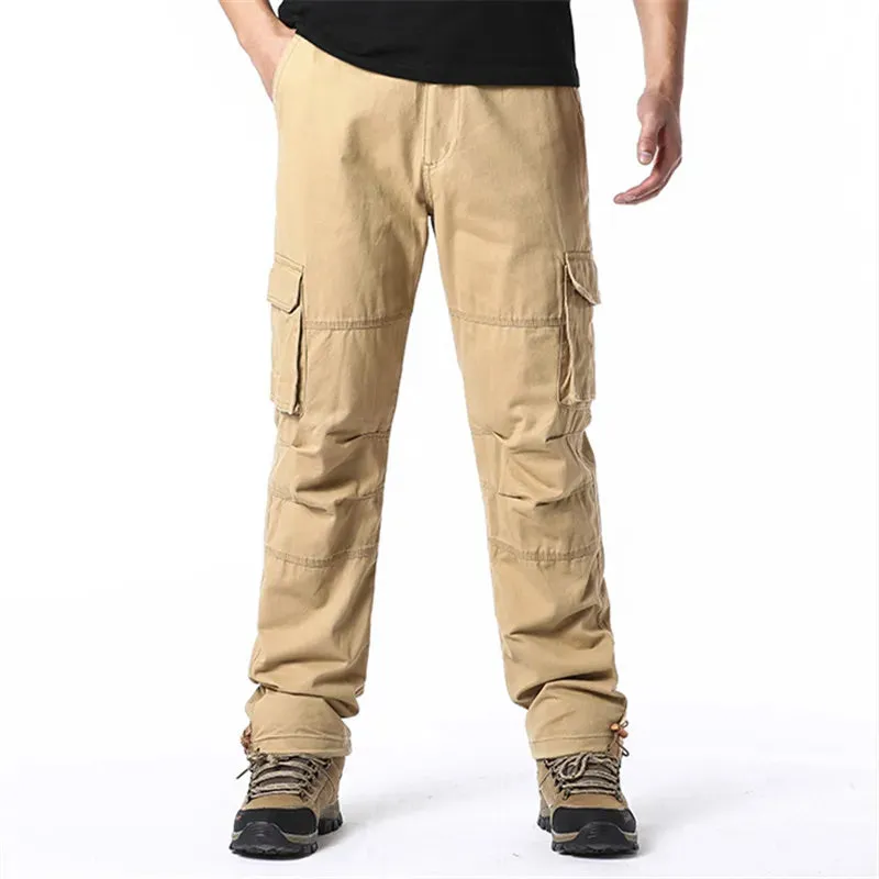 Large Pocket Tactical Elastic Cargo Pants