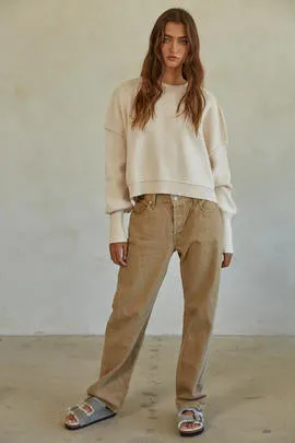 Leda Pullover in Cream