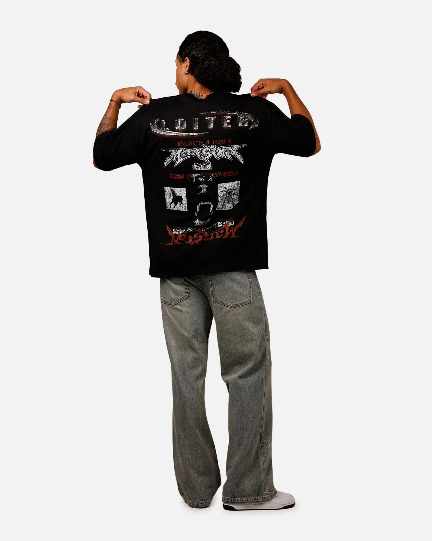 Loiter Dog House Vintage T-Shirt Black