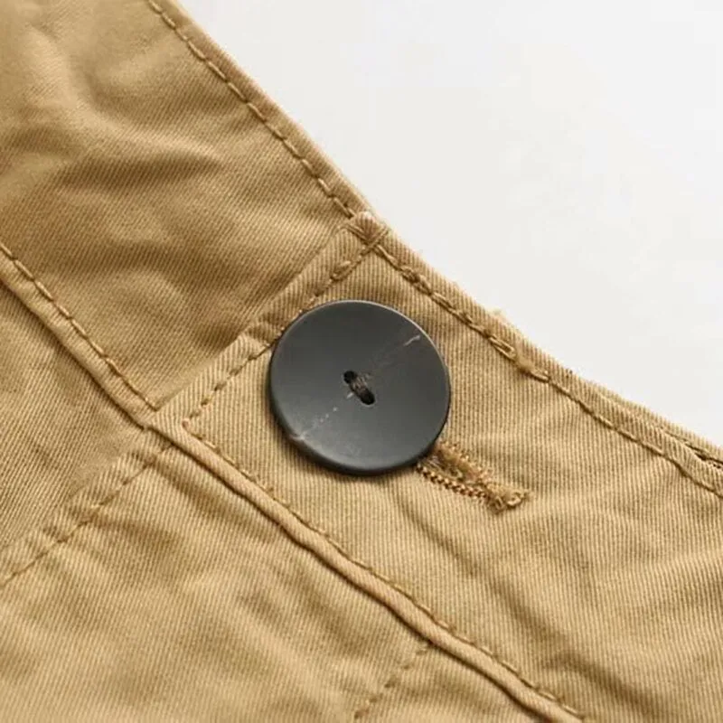 Loose High Waist Khaki Pants Women