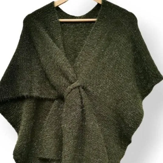 Loowie Cozy Italian Knit Loop Poncho