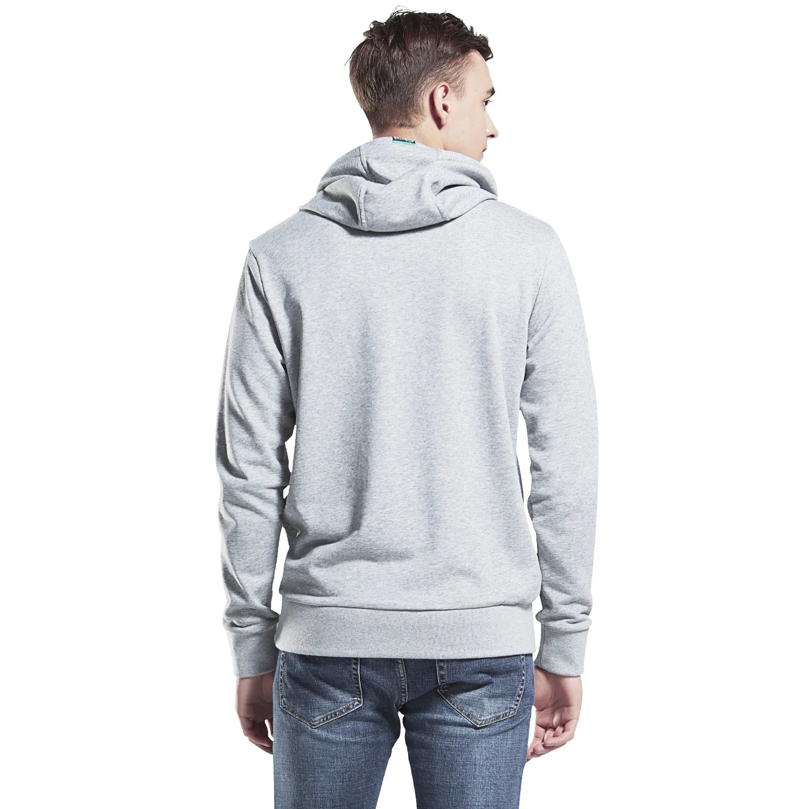 Mens Half Placket Hoodie Sweatshirt