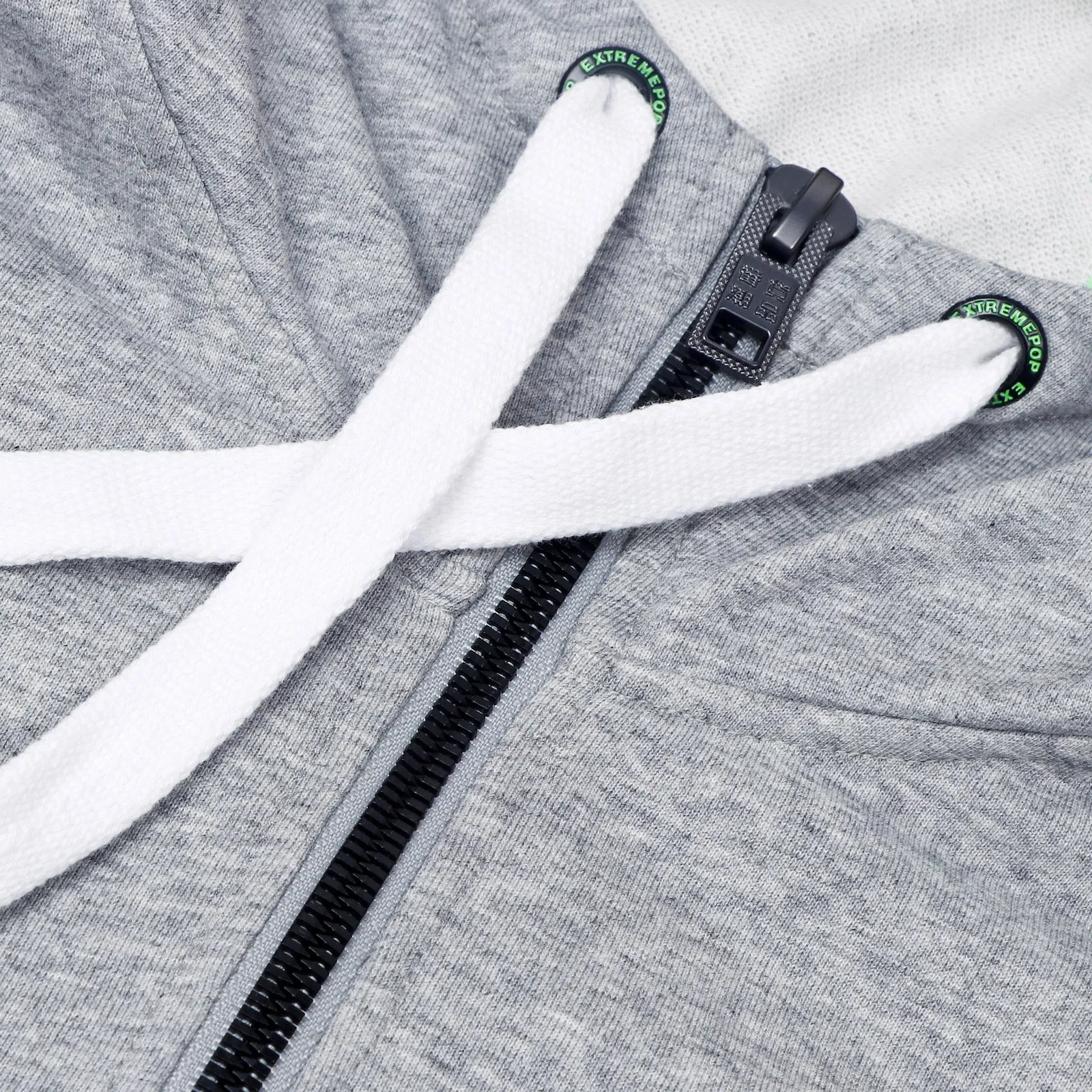 Mens Half Placket Hoodie Sweatshirt
