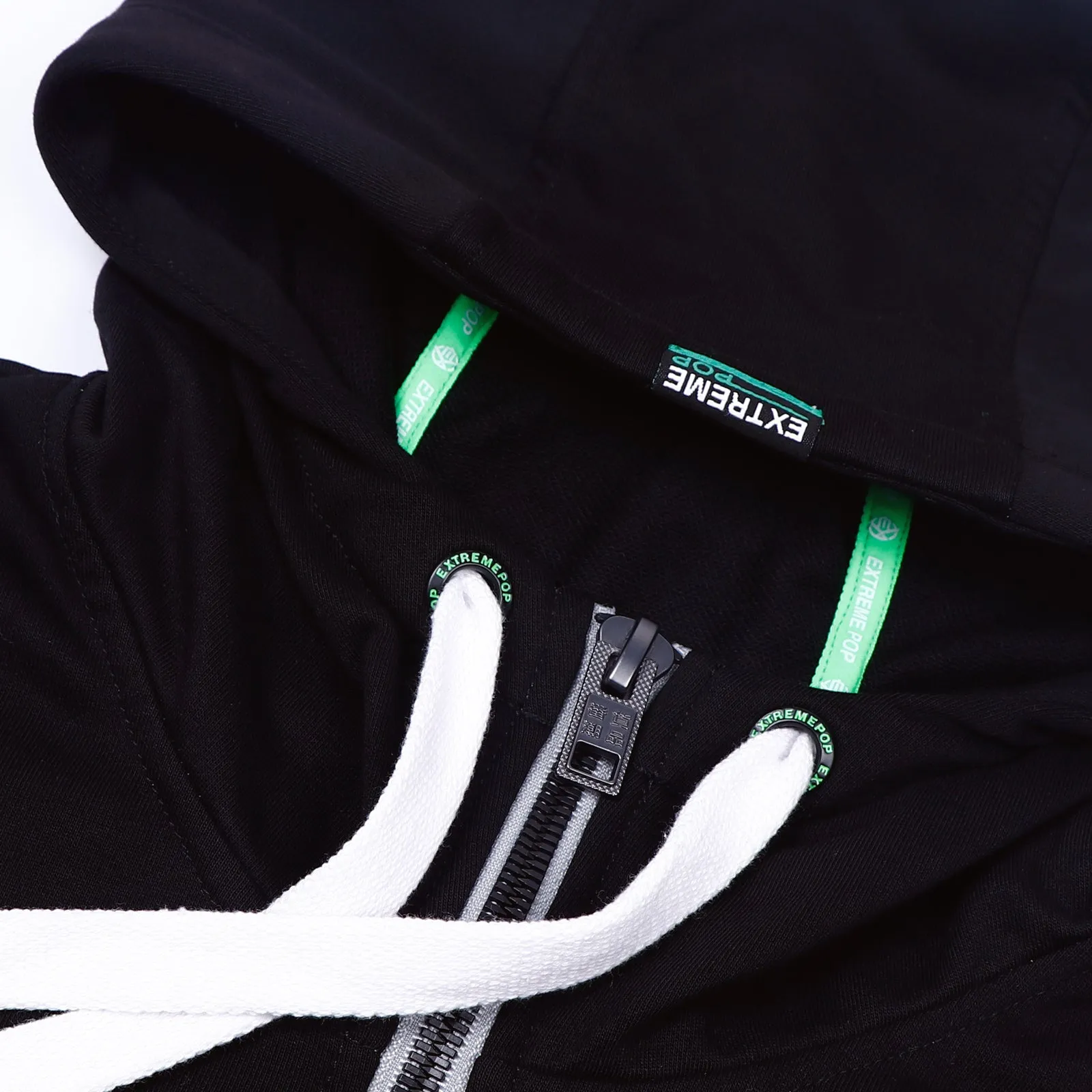 Mens Half Placket Hoodie Sweatshirt