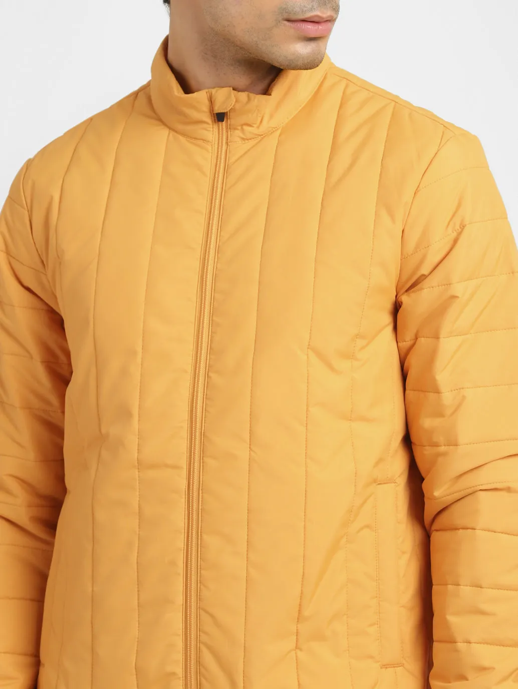 Men's Mock Collar Padded Jacket