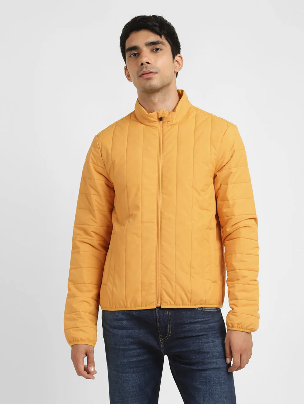 Men's Mock Collar Padded Jacket