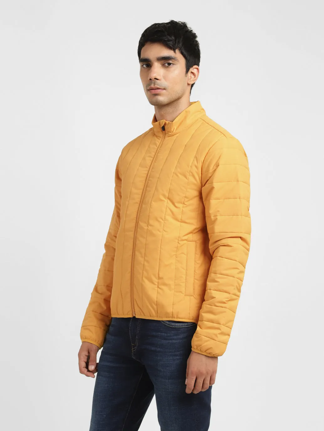 Men's Mock Collar Padded Jacket