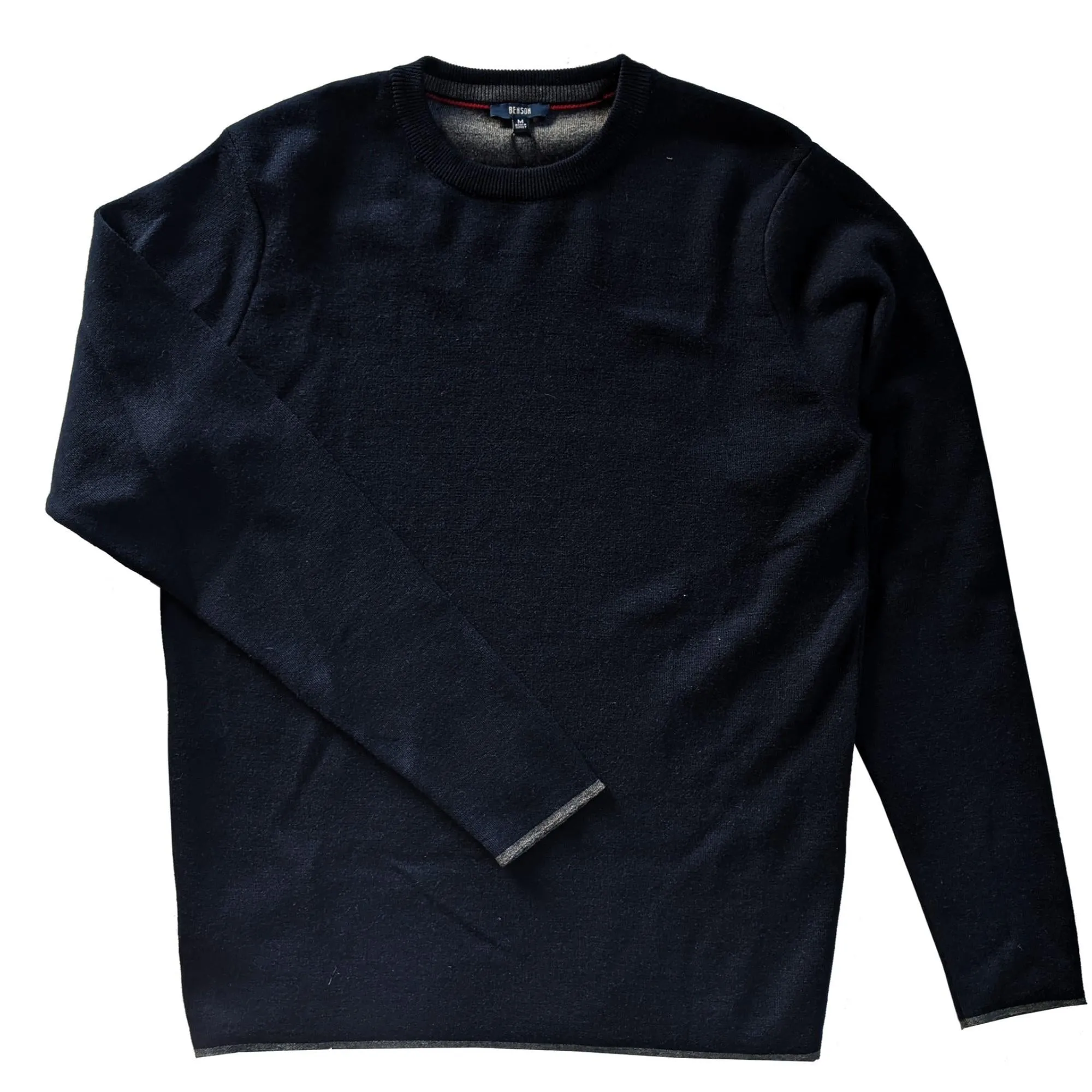 Merino Wool Crew (Navy)