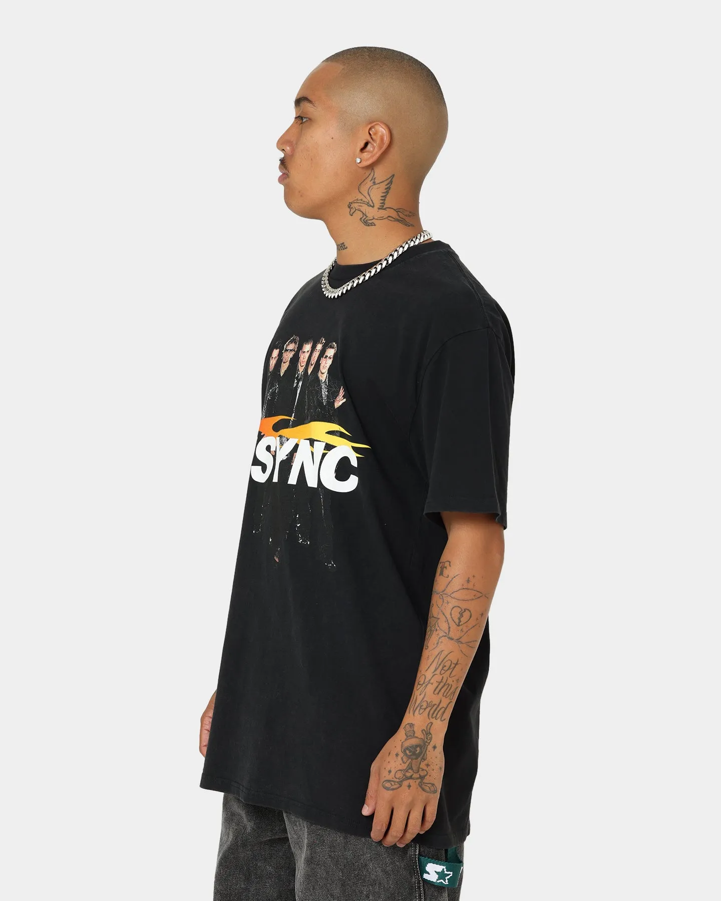 NSYNC Celebrity Photo T-Shirt Washed Black