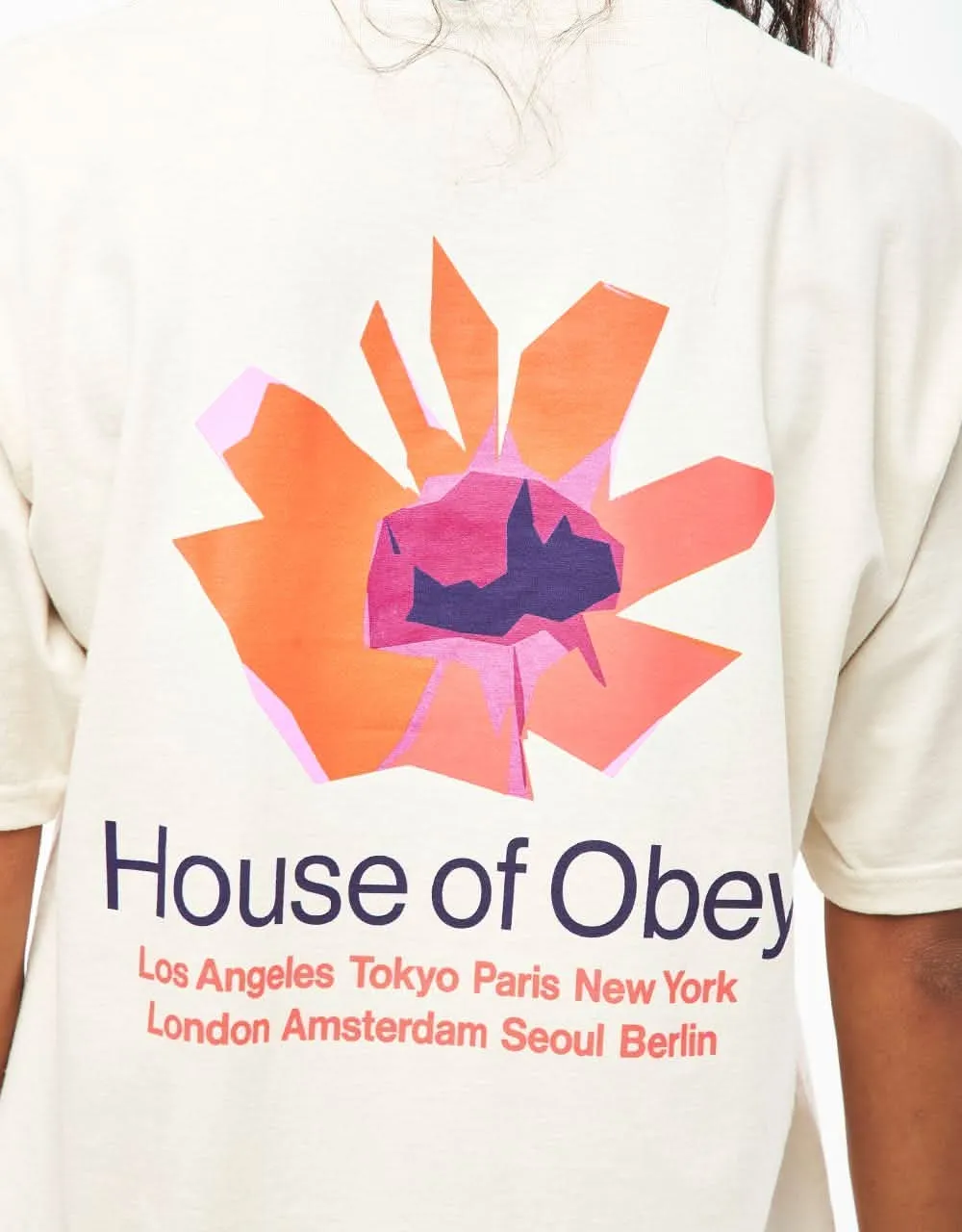 Obey House Of Floral T-Shirt - Cream