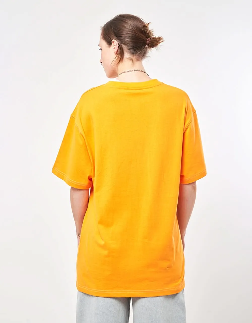 Pass~Port x Evisen Logo Lock~Up T-Shirt - Orange Sherbert