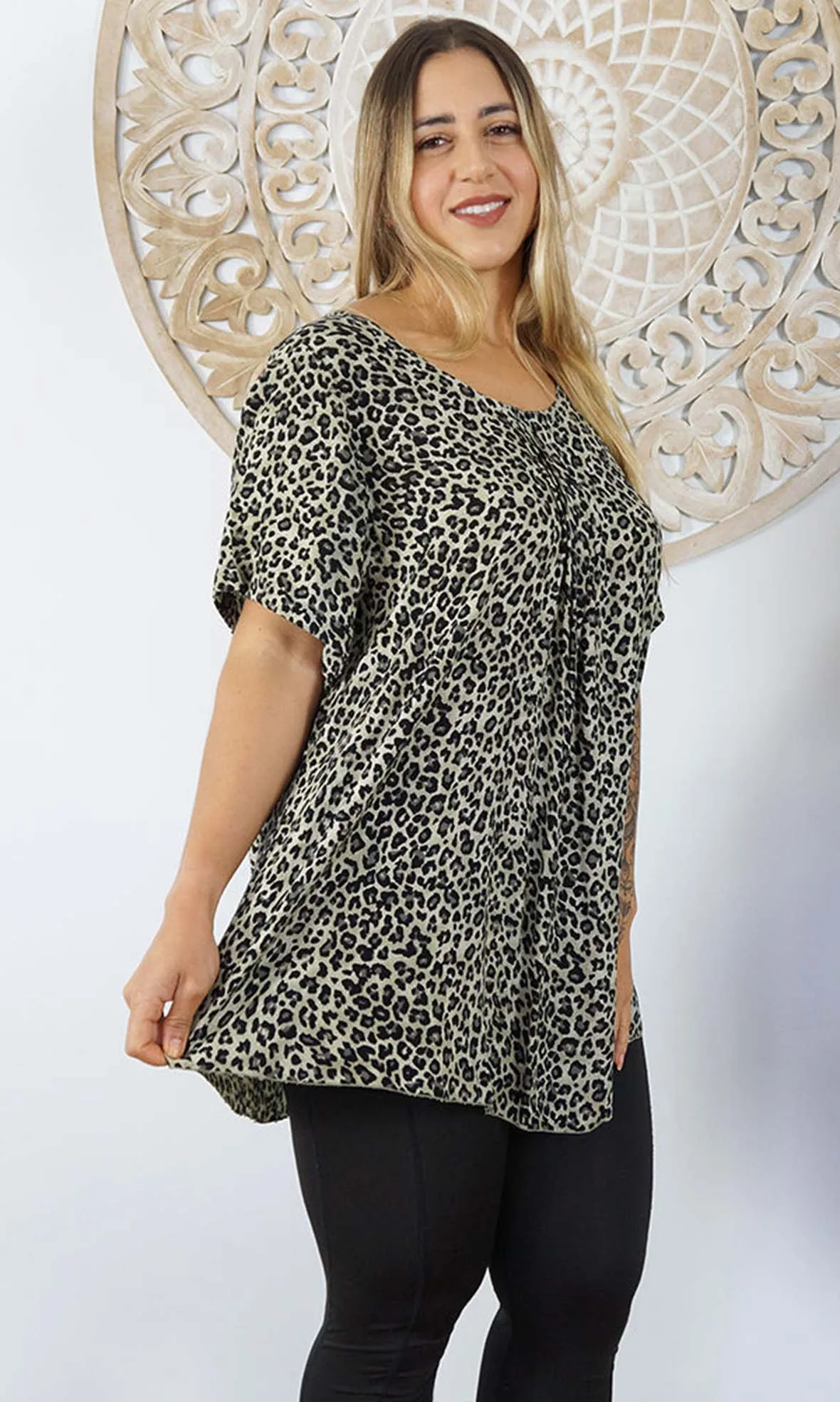 Rayon Top Newport Baby Cheetah, More Colours