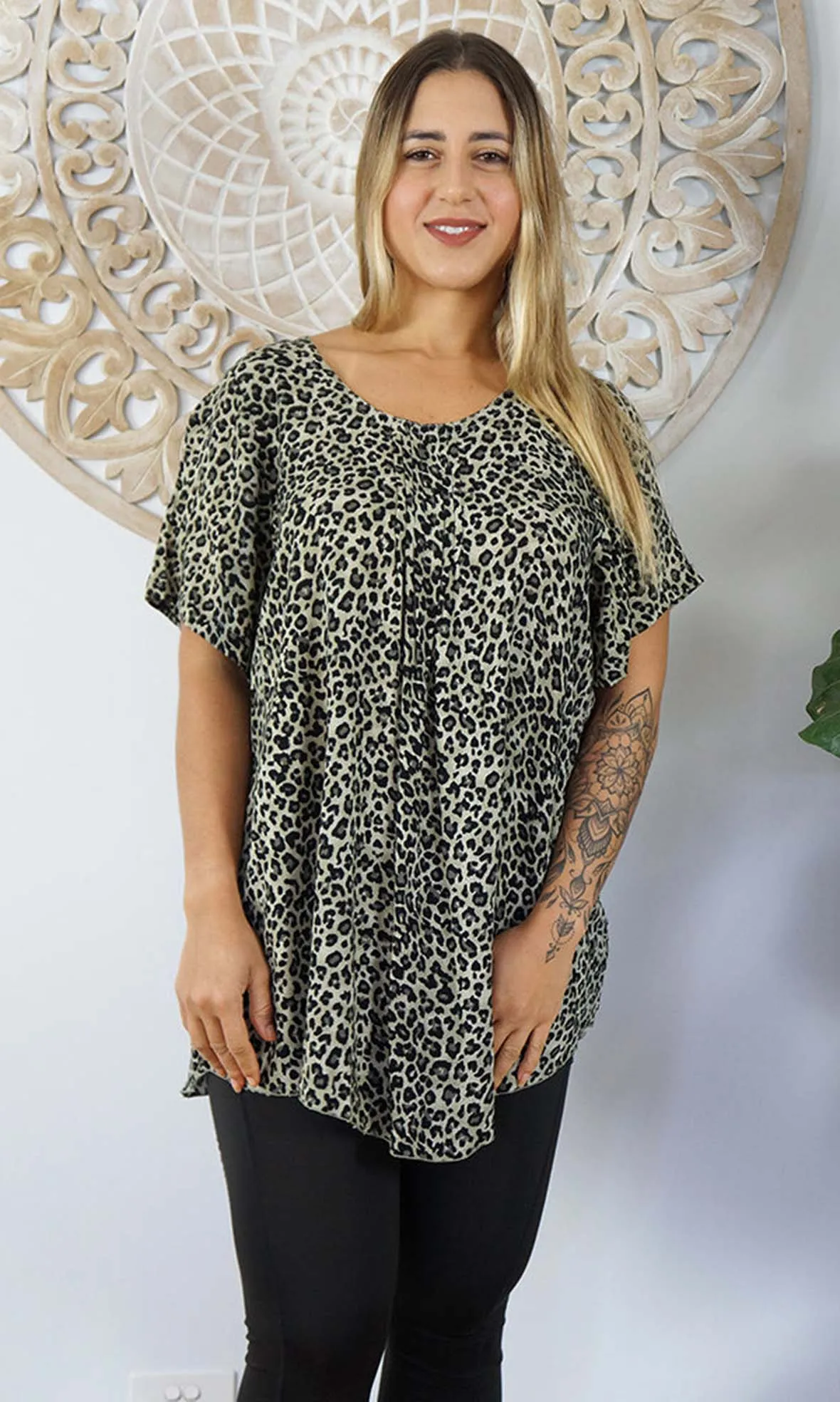Rayon Top Newport Baby Cheetah, More Colours